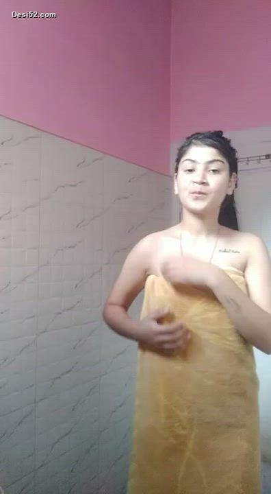 Indian Natural Tits Teen gif