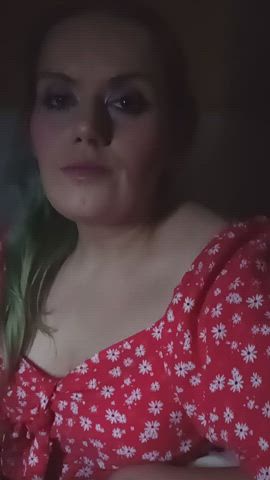 BBW Pigtails Submissive gif
