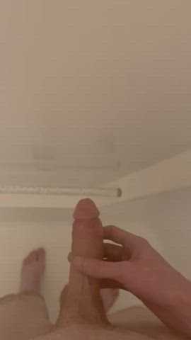 This release in the shower felt good (Sorry that my cock kept pulsating!)