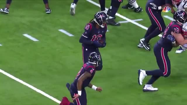 DeAndre Hopkins to DeShaun Watson TD pass - Houston Texans vs New England Patriots