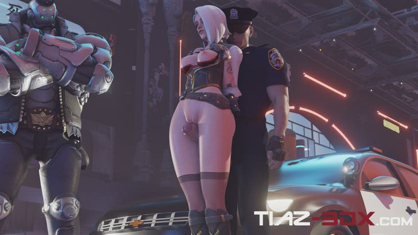 Overwatch Ashe Bribing The Police 3D Hentai