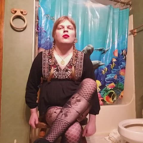 crossdressing femboy sissy gif