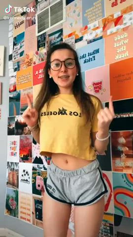 Skinny Teen Tight Ass TikTok gif