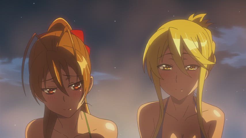 anime bikini boobs ecchi horny gif