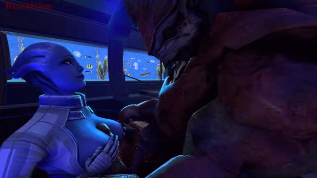 Liara tittyfucks Wrex (1/3)