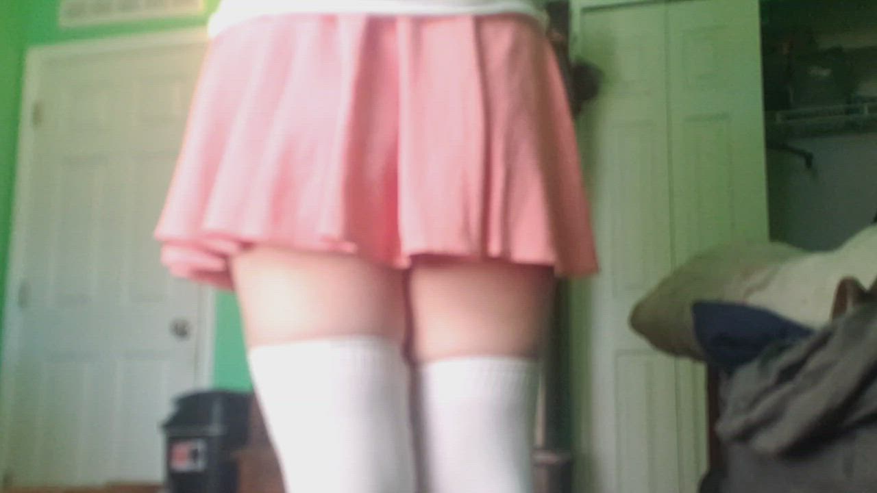 Ass Sissy Skirt gif