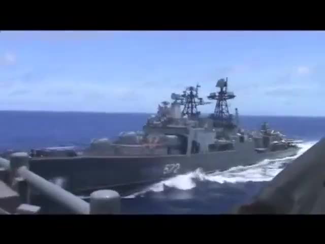 Admiral Vinogradov close encounter with USS Chancellorsville (CG-620), South China