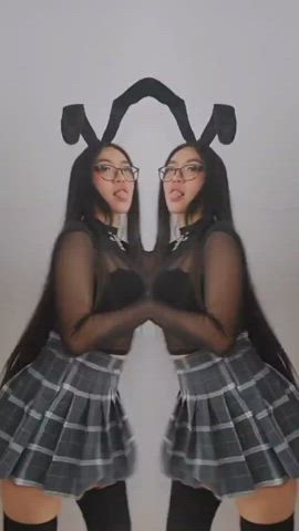 Asian Bunny Dancing gif