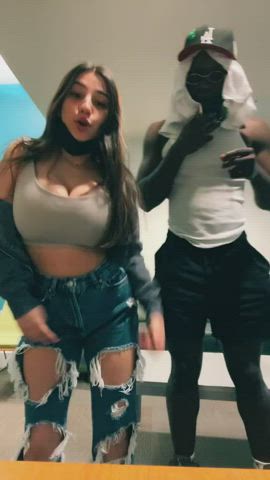 19 Years Old BBC Big Tits Non-nude Tight Pussy TikTok gif