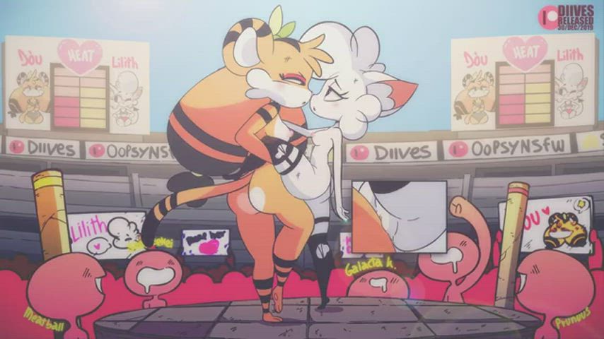 Animation Anime Ass Cartoon Cute Futanari Hentai Monster Girl Wet Pussy gif