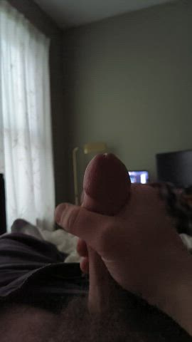Heavy breathing as I blow a thick load (m)
