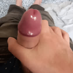 foreskin male masturbation penis gif