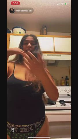 flashing nipple nipslip tiktok tits gif