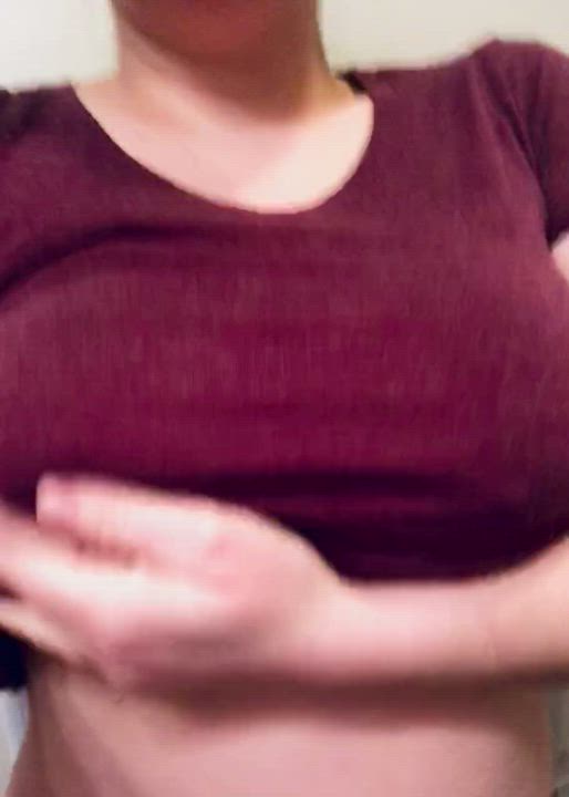 Big Tits Boobs Bouncing Tits Huge Tits Natural Natural Tits Surprise Tease gif