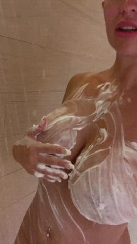 Big Tits OnlyFans Shower Topless gif