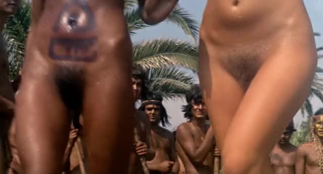 Laura Gemser & Monica Zanchi Vaginas - Emanuelle and the Last Cannibals