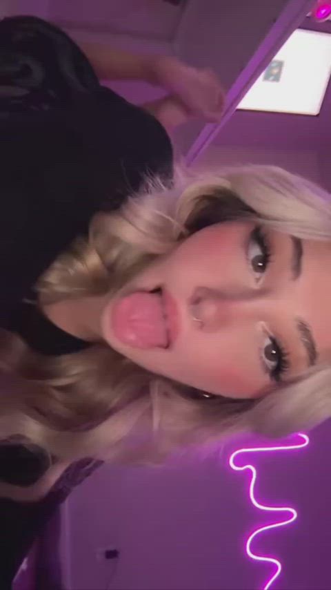 18 years old amateur ass blonde onlyfans teen tiktok tits tongue tongue fetish gif
