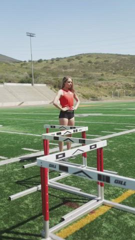 Blonde Legs Workout gif