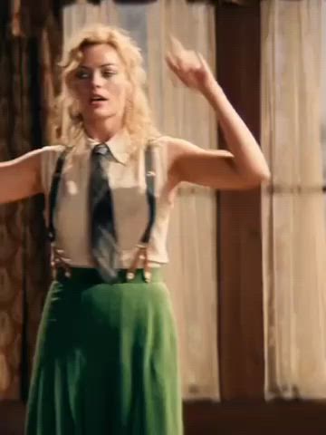 blonde celebrity erect nipples legs margot robbie pokies see through clothing small