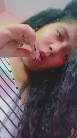 latina sensual sucking gif