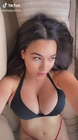 big tits pretty teen tiktok gif