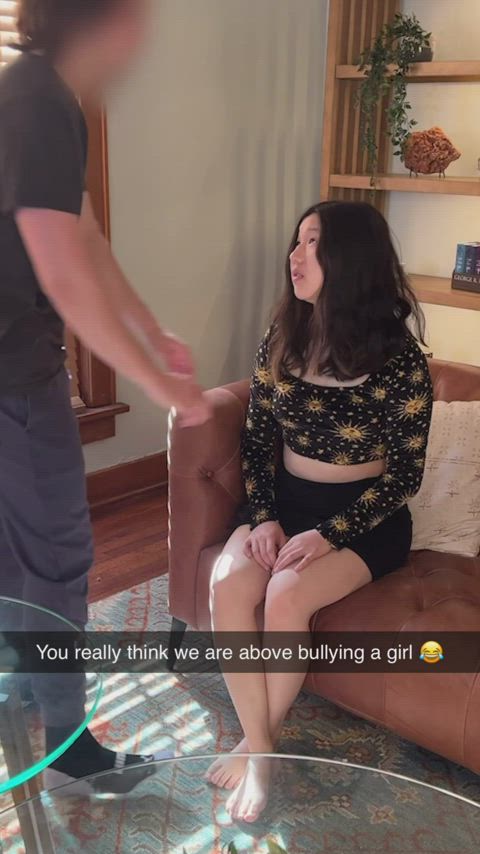 Sending your girlfriend to talk to your bullies didn't go as planned