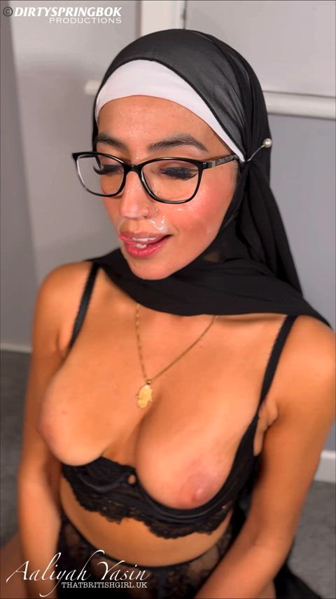 aaliyah yasin bhabi cum facial glasses hijab muslim pakistani taboo cumslut cum-lover
