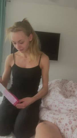 Petite Teen Tiny German OnlyFans Skinny Blonde Cute Girlfriend gif