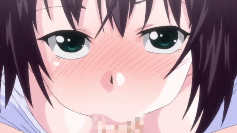 Blowjob Censored Cum In Mouth Deepthroat Eye Contact Hentai Masturbating Sister gif