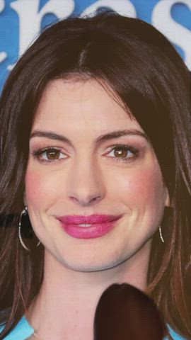 anne hathaway celebrity cum cumshot tribute gif