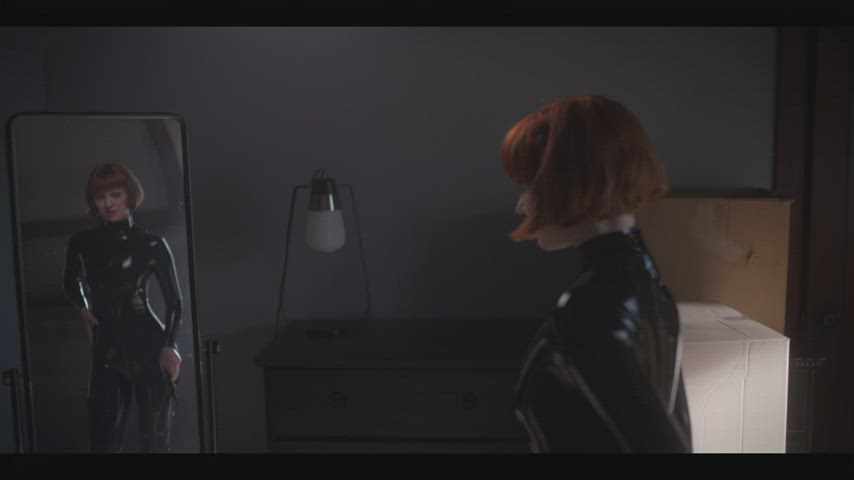 Latex Latex Gloves Redhead Short Hair gif