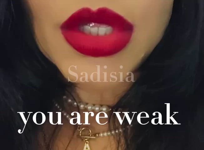 domme femdom findom humiliation lips lipstick lipstick fetish mistress slave gif