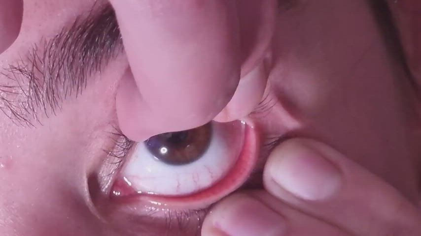 Cum in open eye | Extreme closeup