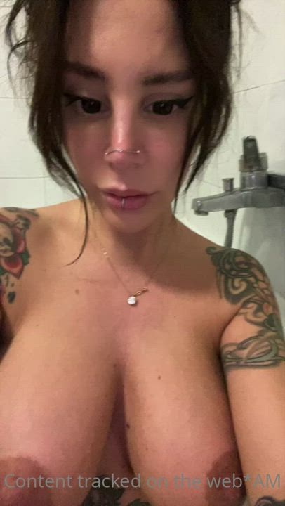 Bathtub Big Tits Tattoo gif