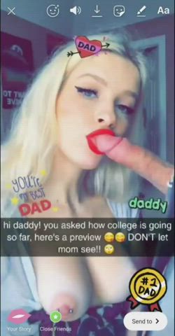 Blowjob College Daddy Selfie gif