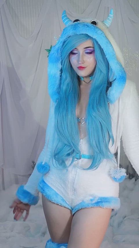 cosplay costume fansly monster girl nsfw onlyfans tiktok topless gif