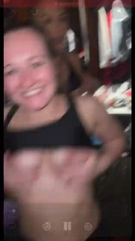 college flashing tits gif