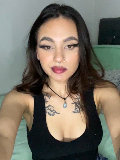 Burry your cock into my tight goth pussy already