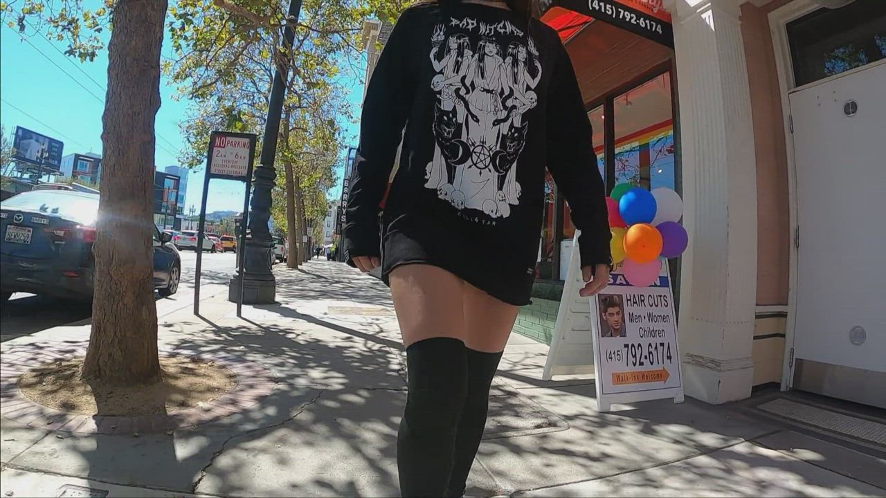 Walking without pants