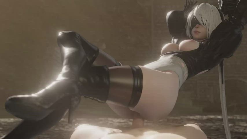 3d animation cowgirl hentai nsfw rule34 tits gif