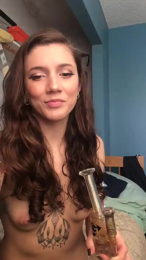 Cute girl smoking