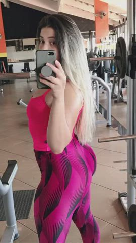 Babe Big Ass Fitness Leggings gif