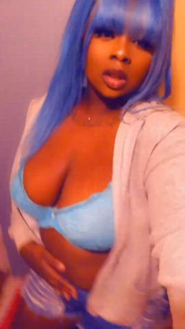 big tits boobs chubby deepthroat ebony pussy lips slut thick throat fuck gif