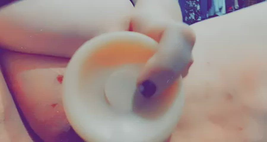 bbw dildo masturbating moaning pussy gif