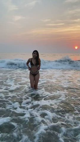 ass bikini boobs desi fitness indian sensual gif