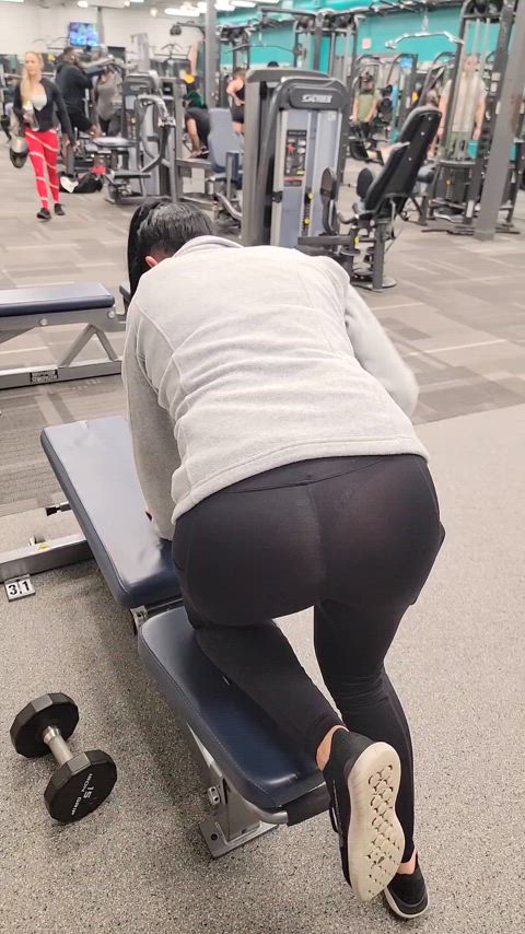 See through at the gym! [F]