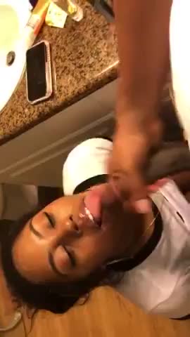 Random black cumshot