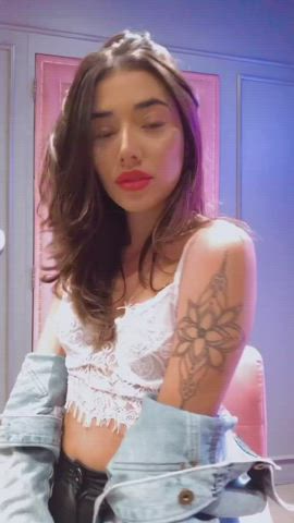amateur cute extra small latina lips lipstick petite tattoo teen gif