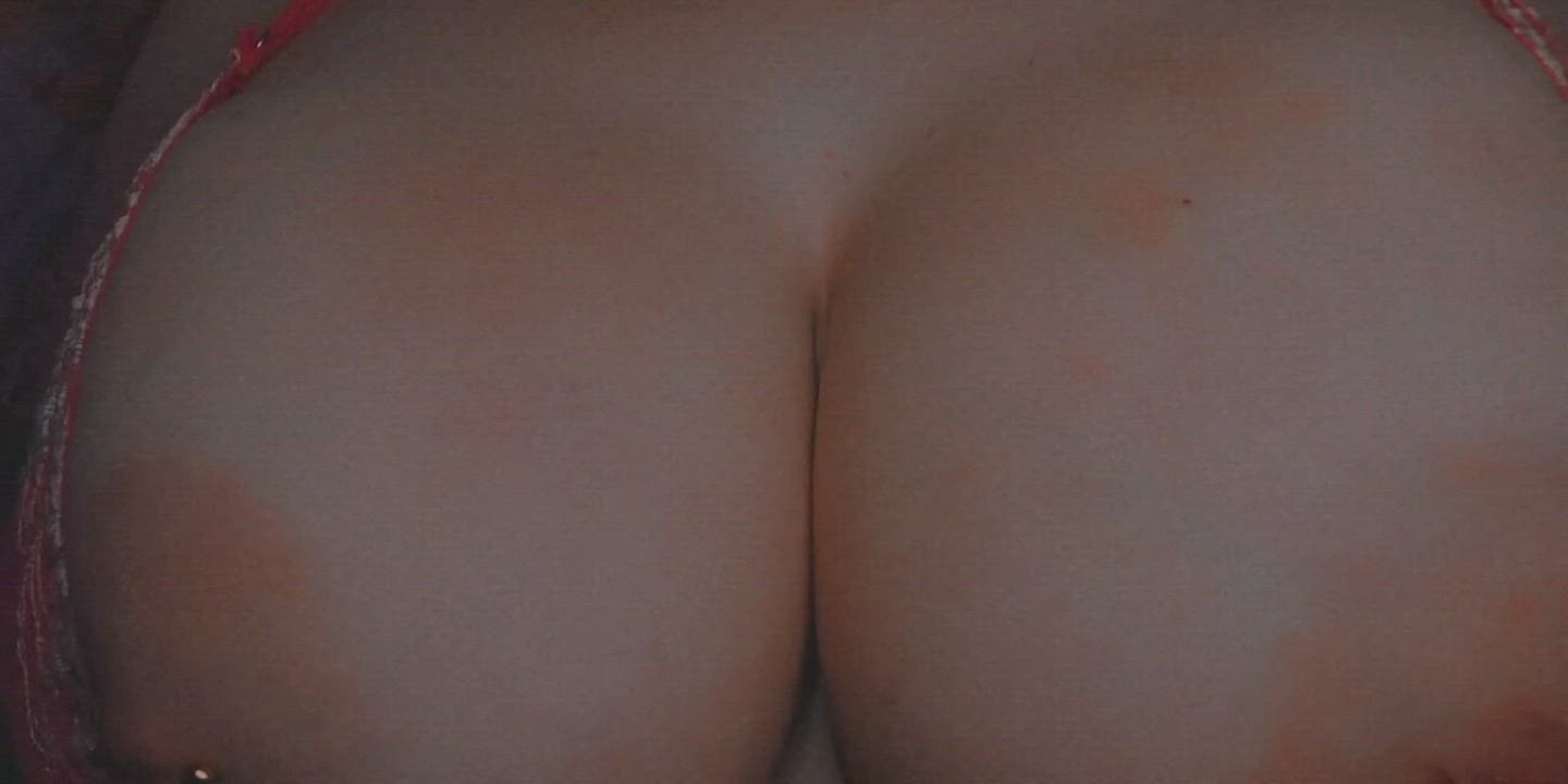 Big Tits Bouncing Tits Jiggling Nipple Piercing gif