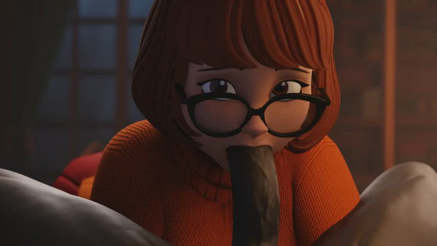 Scooby Doo Velma Sucking Out The Ectoplasm 3D Hentai
